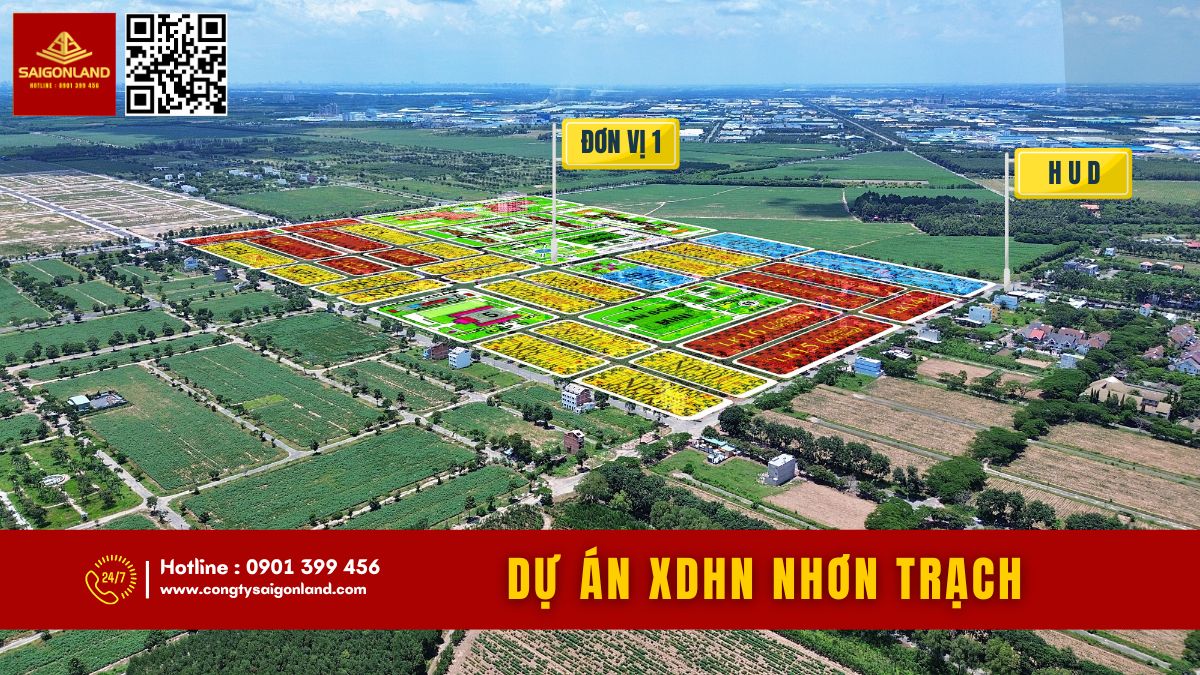 Cần bán gấp 20 nền đất dự án HUD và XDHN sổ sẵn với giá cực tốt tại Nhơn Trạch Đồng Nai. - Ảnh chính